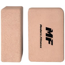 Yoga Blocks Cork Quantity 2 Workout Stretching Modern Fitness 22cm x 14cm x 7cm