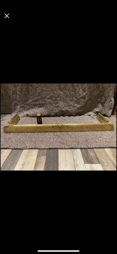 Victorian brass fire kerb - victorian,