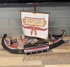 Playmobil 4276 Roman Ship Warriors Inc Soldiers Shields Sail Complete 🔥