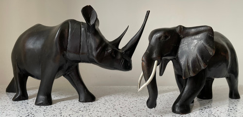 Vintage african hand carved - hand,