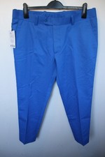 Vtg Mod Shopping electric blue sta press trousers W 36 L 27 revival RRP £69 new