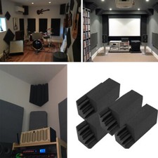 12pcs Black Corner Bass Trap