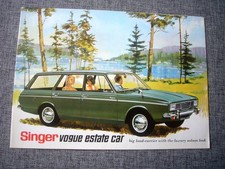 Singer Vogue estate folder brochure, 1967, rare & original, excellent