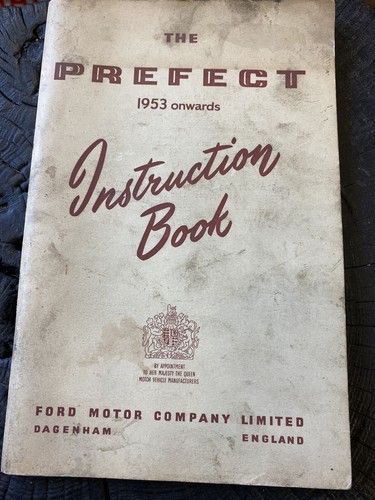 Ford prefect instruction book - ford,