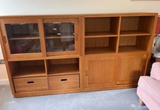 Laura Ashley Milton modular unit constructed of oak with oak veneer