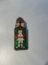 Vintage Brass Enamel Ornate