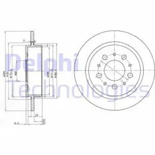 2x Brake disc solid BG2718