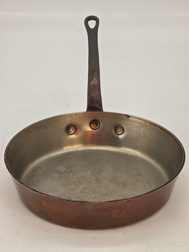 Antique copper frying - antique,