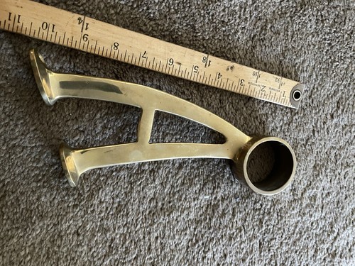 Solid brass bar pub foot - brass,