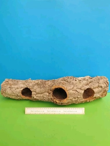 Cork bark hamster tube nest - bark,
