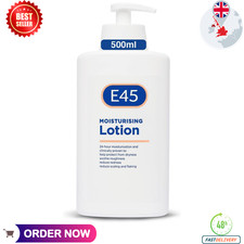 E45 moisturising Lotion Pump - 500g - Dermatological - Skin Care Cream