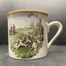 The Welsh Beaker Company Fox Hunting Scene SMALL Stoneware Mug Made in Wales