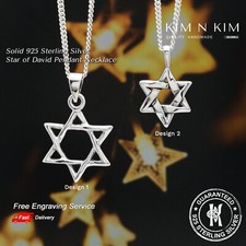 Star of David Pendant Necklace ✔️Hexagram ✔️Free engraving ✔️925 Silver✔️Quality