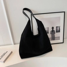 Suede Tote Bag with