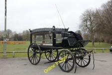 Photo 6x4 Hearse in the park Cholsey Not often you see a horse drawn hear c2012