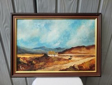 Original Vintage Oil On Board