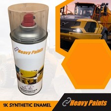 Hanix Orange Digger Excavator  Enamel Paint 400ml Aerosol X 4no. + 2no. Primer
