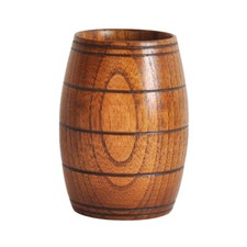 Wooden Beer Barrel Shaped Mug