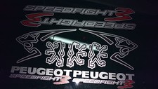 Peugeot Speedfight 3 Sticker/Decal Set SILVER, RED, BLACK 50 70 100 speedy pug
