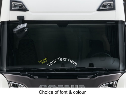 Curved windscreen text - windscreen,