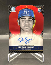 2025 Bowman Chrome Jac Caglianone Ascensions Auto BAA-JC ? Red /5 Royals RARE