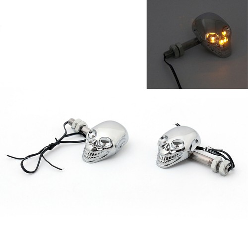 Motorcycle skull head turn - motorcycle,