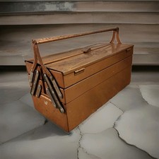 Vintage Industrial Metal Tool Box S.N.O.R 1940/50