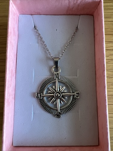 Compass necklace - compass,