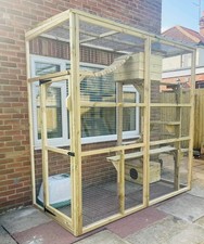 lean too style catio with mesh