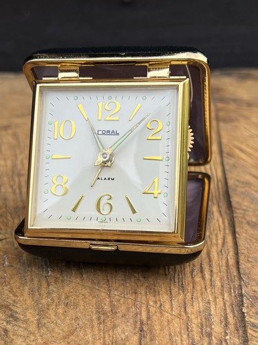Vintage coral travel - vintage, clock