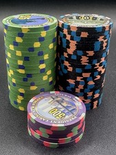 Paulson Top Hat Cane President New Yorker Chips Primary $25, $100,  & $500