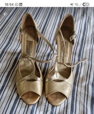 Vintage Necmi Tango Shoes gold