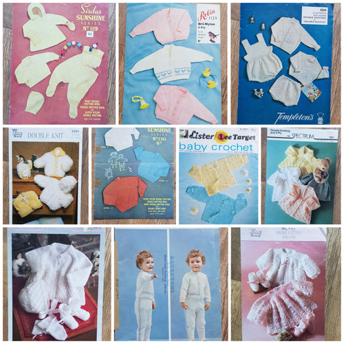 1960s baby knitting pattern - 1960s,