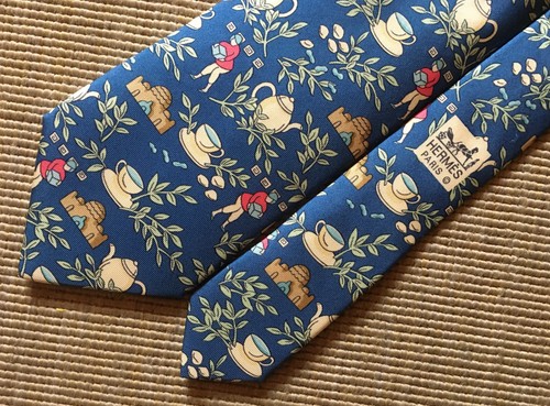 Hermès 100 silk tie - tie, tea