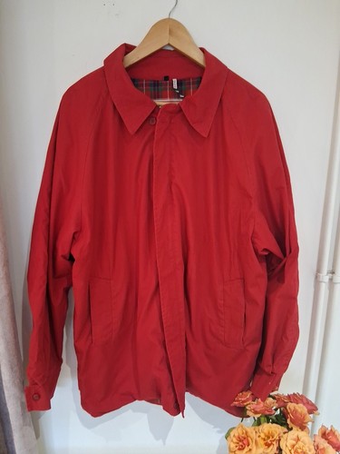 Baracuta red cotton harrington - red,
