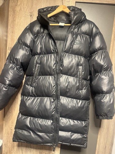 Nike black parka coat - coat, xl