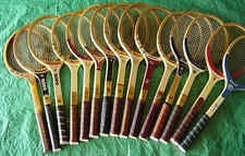 Vintage Retro Wooden Tennis