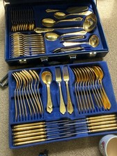 SBS Bestecke Solingen Gold Plated 70pc Cutlery Set