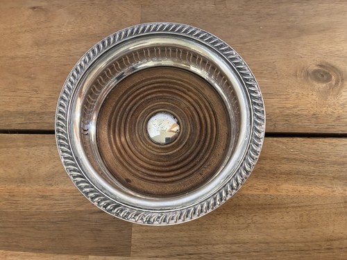 Wine bottle coaster - wine, silver