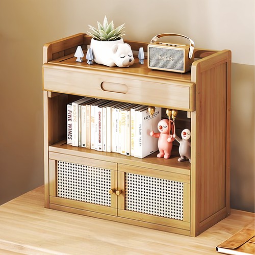 Small wooden desktop bookshelf - small,