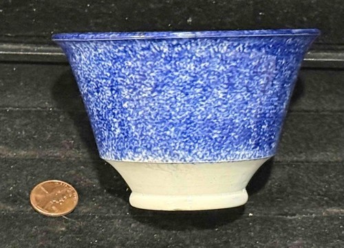 Antique rose decorated blue - antique,