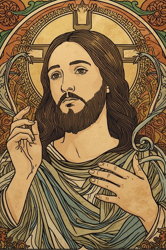 Jesus christ medieval - christ,, style