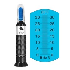 Refractometer 0-32% Brix ATC Meter Sugar Fruit Test