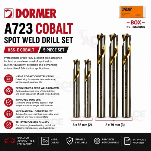 Dormer a723 cobalt spot weld - dormer,
