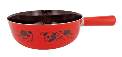 Vintage swiss enamel fondue - vintage,