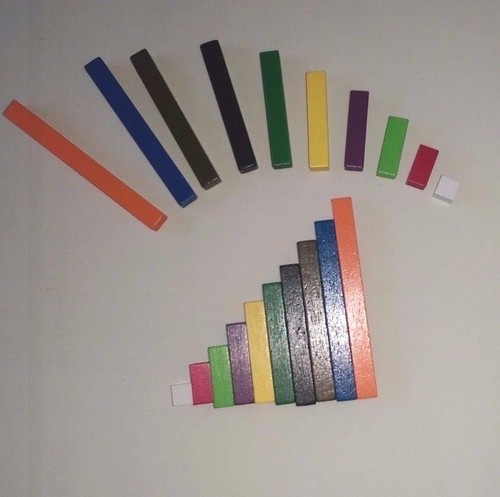 Cuisenaire type wooden - , rods