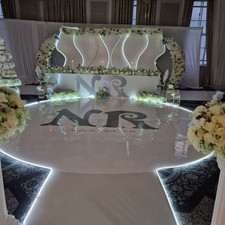 White Seamless Dance Floor -