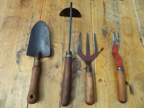 Vintage hand fork trowel - vintage,