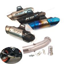 Exhaust Mid Link Pipe Tail Muffler Tip Modified For Duke 125 250 390 RC390 17-20