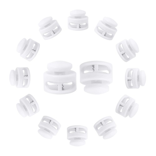 White plastic spring - spring, loaded
